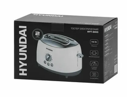 Тостер Hyundai HYT-8003 белый/серый