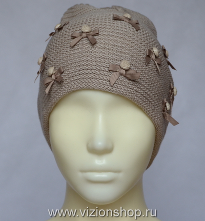 Vizio Италия 4876 шапка детская бежевая фото