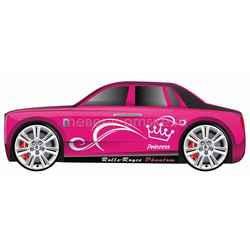 ЗБ033 Кровать "Rolls-Royce Phantom" Розовый. Размер: 740*600*1740. Спальная зона: 700*1600.