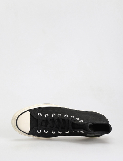 Кожаные Кеды Конверс 70 черные высокие A01458C фото