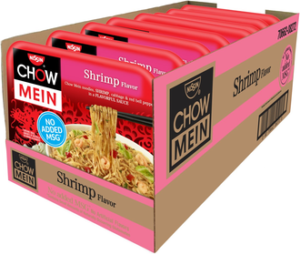 Лапша Nissin Chow Mein Shrimp с креветками 113 гр (8 шт)