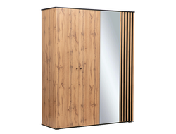 Гостиная ЛИБЕРТИ - Шкаф для одежды 51.15 (опора 20мм) Дуб Вотан/Черный