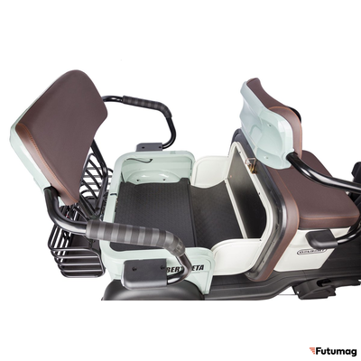 Электротрицикл Rutrike Gelbert Beta 48V/60V 800Вт зелено-белый