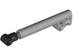 Technic, Shock Absorber 11L with Internal Spring, Dark Bluish Gray Shaft, and Black Tip, Light Bluish Gray (65151c02 6483561)
