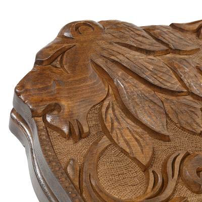 Нарды резные c шашками "Герб РФ и Символы Власти" от мастера Артура Мирзояна