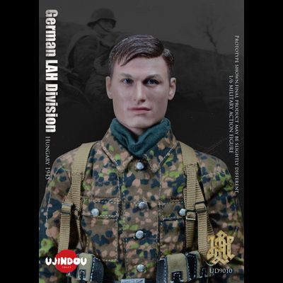 ПОВРЕЖДЕНА УПАКОВКА - Немецкий солдат в Венгрии, 1945 г - КОЛЛЕКЦИОННАЯ ФИГУРКА 1/6 WWII German LAH Division Hungary 1945 (UD9010) - UJINDOU