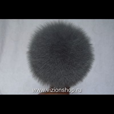 Женский головной убор с меховой опушкой Vizio Италия 6470 TP серый