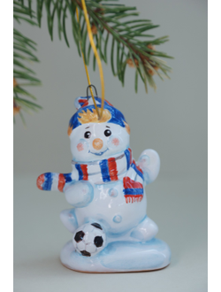 Снеговик "Футболист" (спортсмен)