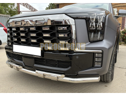 Защита переднего бампера двойная с перемычками Папа Тюнинг d60/42 для GAC GS8 2025-