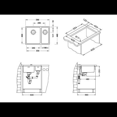 Мойка Alveus KOMBINO 120