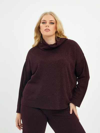 Джемпер с воротом "хомут"