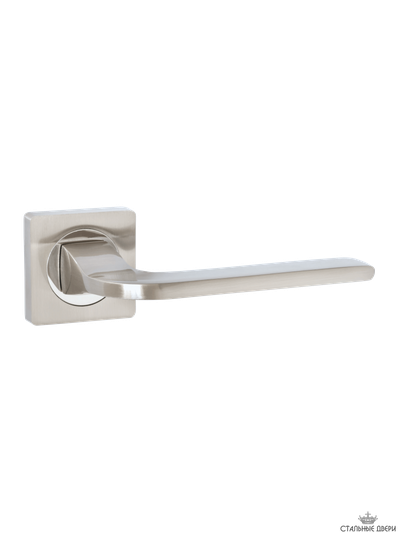 Ручка на квадратном основании VETTORE R06.130 SN/CP (Сатин/Хром)