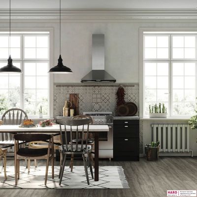 Ламинат Haro Tritty 200 Gran Via Aqua Дуб Элеганза Античный Серый 541580 33 класс толщина 8 мм с фаской 2.68 м2