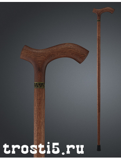 классическая бежевая трость из красного дерева