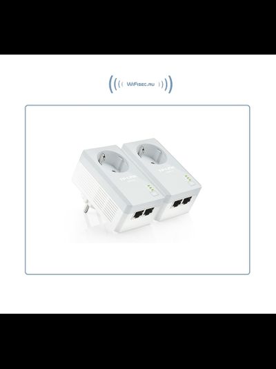 TP-LINK TL-PA4020PKIT, HomePlug AV Сетевой адаптер PowerLine 500 Мбит/с Ethernet портами 2 шт. с розетками (комплект 2 шт.)