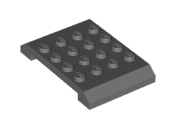 Wedge 4 x 6 x 2/3 Double, Dark Bluish Gray (32739 / 6226932)