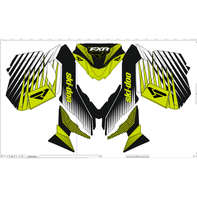 Наклейки на снегоход SKI DOO summit T3 2013-2015 #997