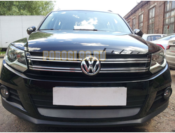 Защита радиатора Volkswagen Tiguan (рестайлинг) 2011-2016 chrome