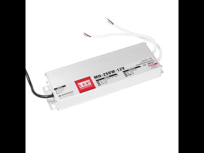 Герметичный блок питания 250W 12V IP67 Extra Slim (12V/21A/250W) (4LED/IP67 металл/1 год)