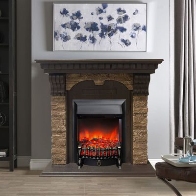 Электрокамин Дублин AO M4 с очагом Fobos