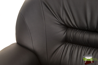 P2 ПРЕМЬЕР Диван 2-местный (Ecotex-3001) черный