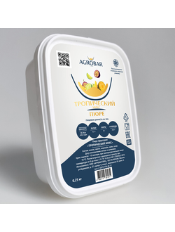 Замороженное пюре Агробар, Тропический микс, 250 г