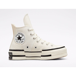 Converse Chuck 70 Plus белые высокие на платформе A00915C
