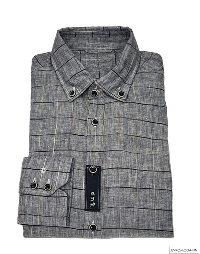 Рубашка мужская льняная Рой-SF17 (41)