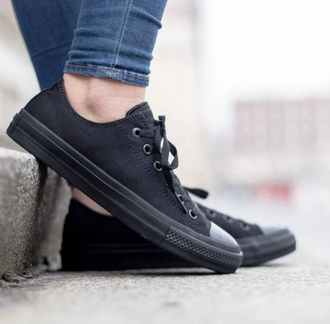 Кеды Converse черные низкие купить в Москве, Конверс Black Mono M5039