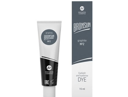 Краска для ресниц и бровей BRONSUN №2, Графит, 15мл