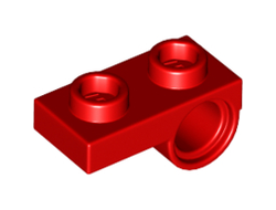 Plate, Modified 1 x 2 with Pin Hole on Bottom, Red (18677 / 6109459 / 6168634)