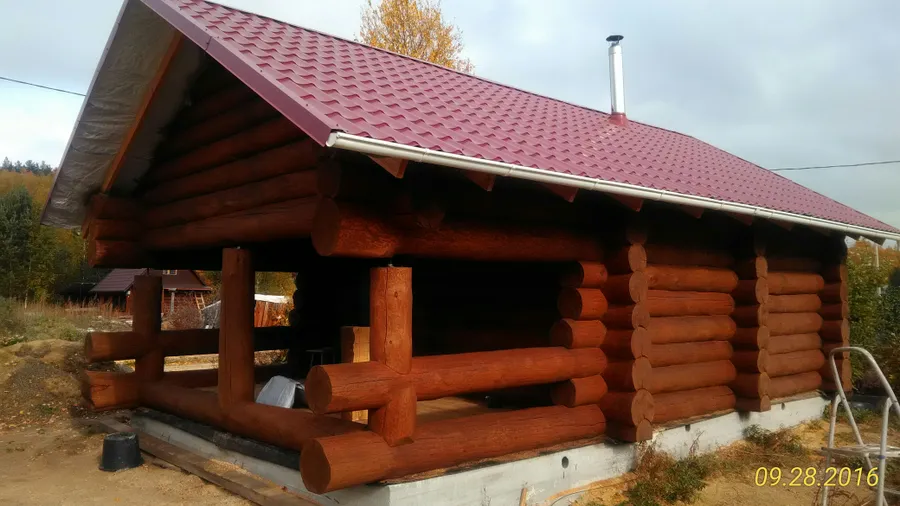 Баня 6*6 с верандой 3*6 (Зеленый мыс)