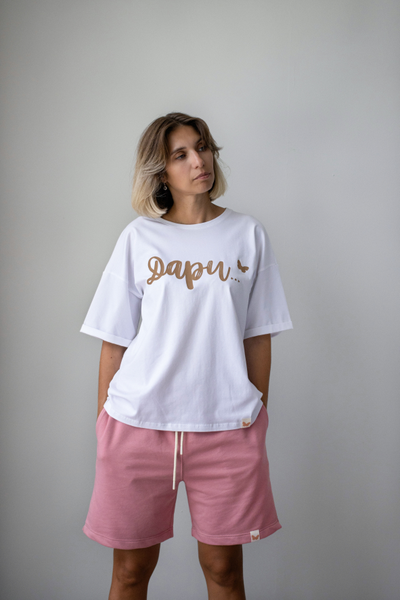 Женский костюм бело-розовый "Дари"