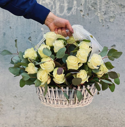 Корзина Белый сад