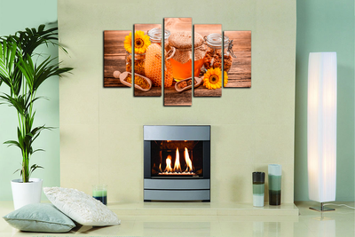 Модульная картина "Домашний мед"