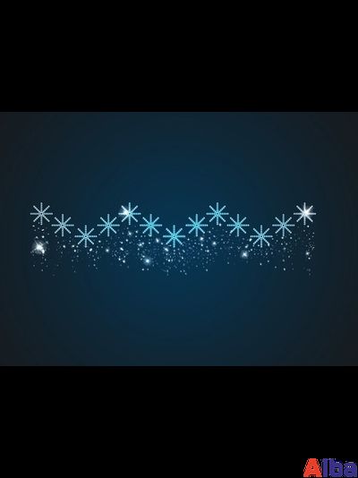 Перетяжка уличная Снежинки