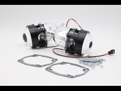 Комплект Mini H1 G6 2.5 дюйма с рамками для замены галогенных линз автомобилей ВАЗ 2110, ВАЗ 2111, ВАЗ 2112 (1997 - 2007. в.)