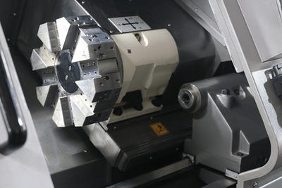 Токарный станок с ЧПУ JET KDCK-25F CNC (Fanuc 0i, гидрав. патрон, 3000 об/мин, деталеуловитель)