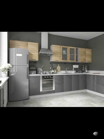 Кухня «Лофт» модульная кухня разные цвета