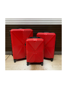 Комплект из 3х чемоданов ABS Х-образный S,M,L красный