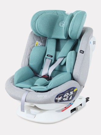 Автокресло 0-36 кг Rant Nitro Isofix 0+ 1-2-3 Grey/Mint