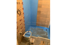 создание разуклонки и гидроизоляции в душевой 