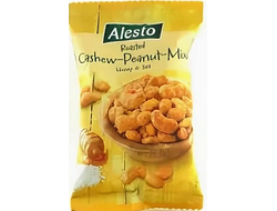 Alesto Cashew Peanut Mix Honey and Salt Соленые кешью и арахис в меде 200гр