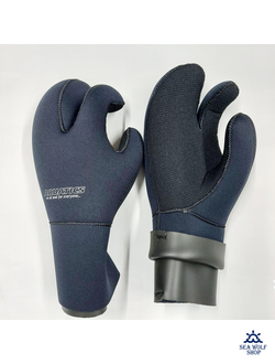 Рукавицы неопреновые 7мм AQUATICS 3х-палые AQ235-10 с/т р.XL