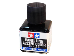 Tamiya: Краска для финальной отделки модели (смывка) "черная" (40 мл.)