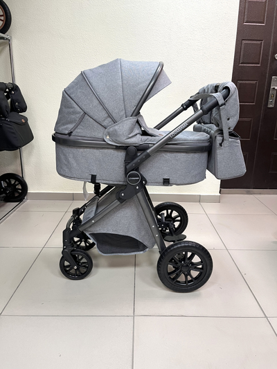 Детская коляска 3 в 1 Lovamama V9 Серый