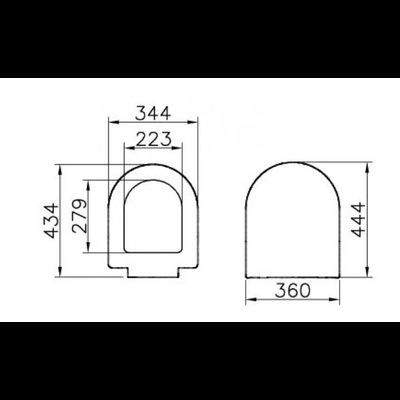 Сиденье для унитаза, Vitra S50, с микролифтом, 72-003-309