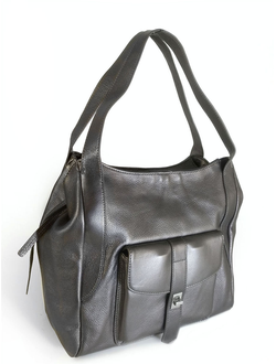 (АРТИКУЛ: 10127/1/5) СУМКА ЖЕНСКАЯ БОЛЬШАЯ, НАТУРАЛЬНАЯ КОЖА, ЧЕРНАЯ, РУЧКИ ЧЕРЕЗ ПЛЕЧО