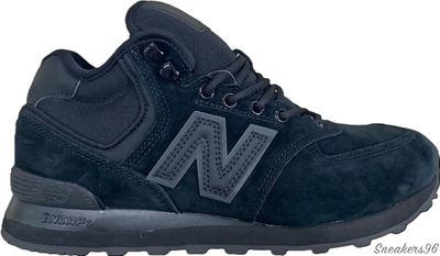 NEW BALANCE 574 mid All Black/Черные с мехом Мужские (41-45)