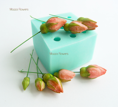 Силиконовый молд "Бутоны кустовых роз"